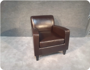 dark brown lounge chair