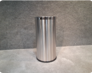 stainless garbage can