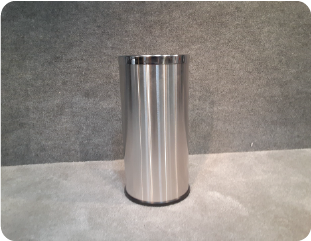 stainless garbage can