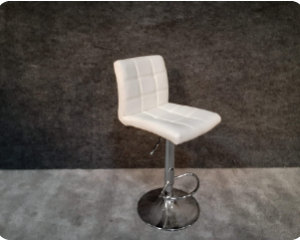 white swivel stool